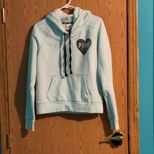 Mint green vs pink hoodie
